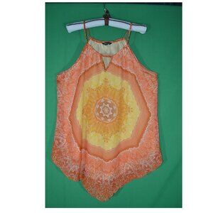 Boho Chic Halter Top with Handkerchief Hem